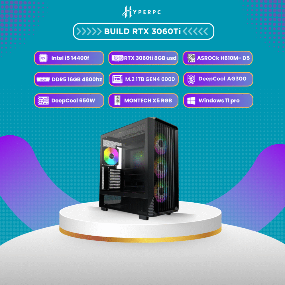 Hyper build i5 14400f-RTX 3060ti DDR5